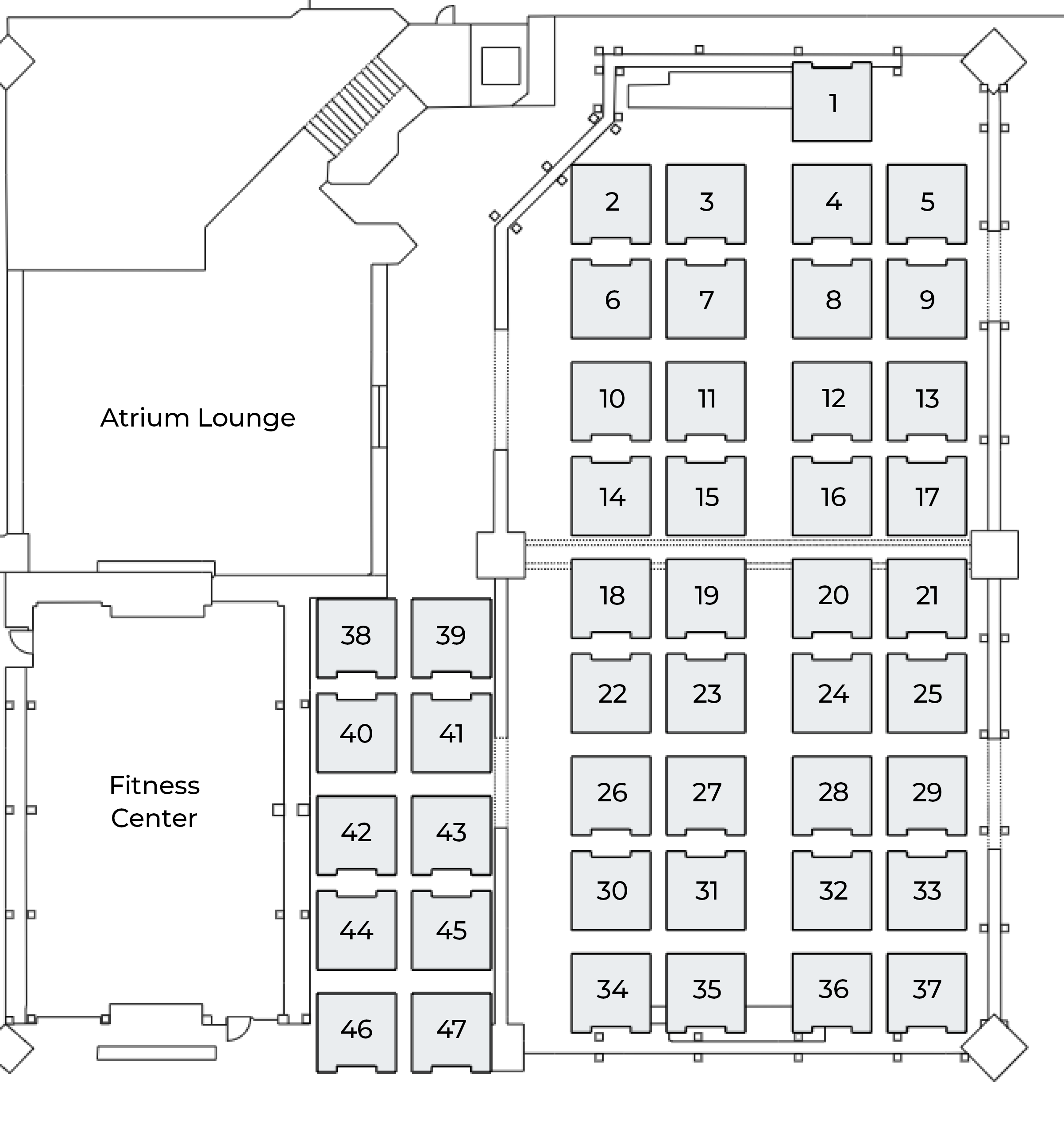 2026 WHCA Annual Convention Exhibit Hall Map